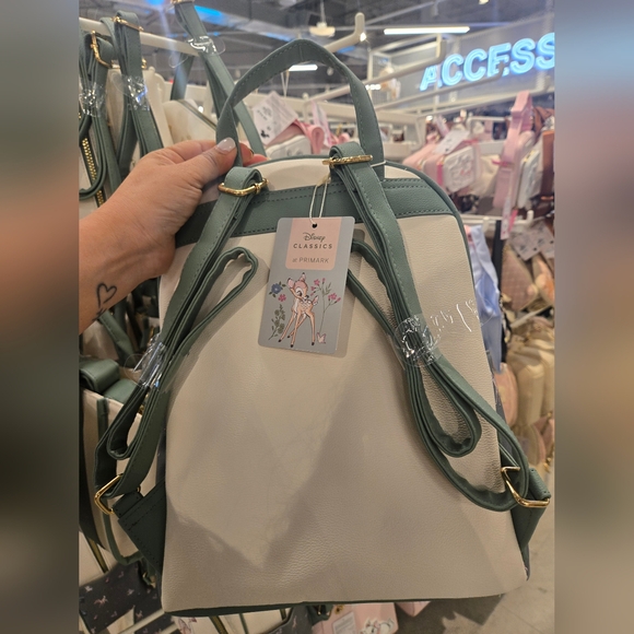 Disney’s Bambi Faux Leather Backpack, Floral, Green, Primark - Picture 8 of 8